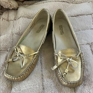 Michael Kors Daisy Metallic Bronze Moccasins Loafers - 9